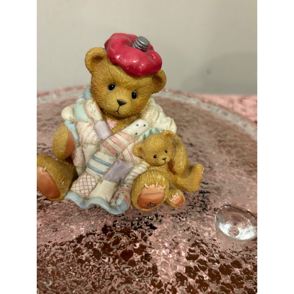 Cherished Teddies 1997 Cant Bear To See You Under The Weather Figurine 215856